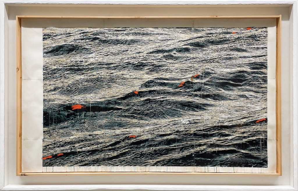 doug an mike starn_sea incl. white frame