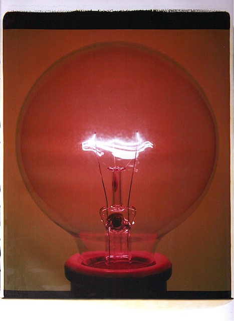Amanda Means, Light Bulb (F2LB08), 2007, Polaroid, 61 x 50,8 cm. © and courtesy Persiehl & Heine